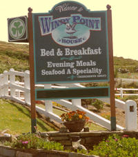 Windy Point House Bed & Breakfast Sign